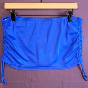 Victoria's Secret Womens Royal Blue Skirted Bikini Bottom Size M